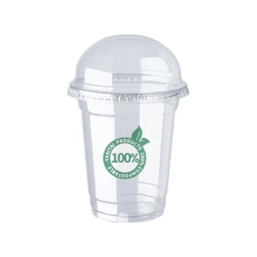 Custom Logo Printing Eco Friendly Compostable Clear Pet Cold Drink Cup Disposable Biodegradable PLA Cups Plastic