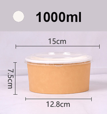 Disposable microwavable takeaway paper bowl hot food container