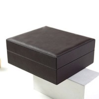 Custom Logo Watch Box Leather Watch Case with Gift Box Packaging In Stock Low MOQ Prompt Delivery