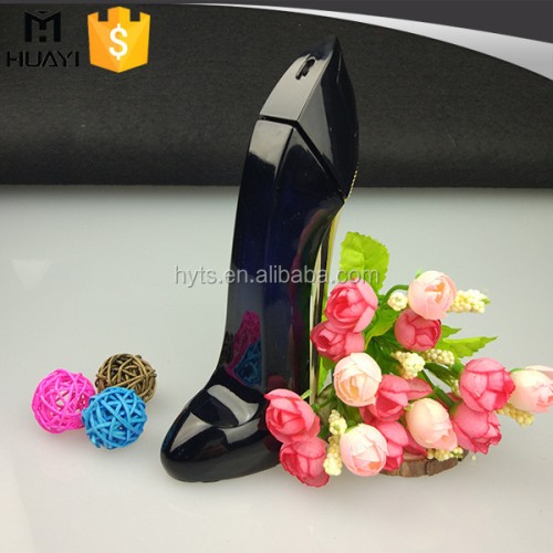 empty refill glass pump spray high-heeled shoes perfume bottle