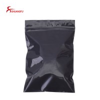 6*8cm 100PCS Pack All Purpose High Barrier Black Pe Plastic Zipper Lock Packaging Bag With Custom Printed LOGO 6*8cm