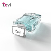 Devi New Design Glass Perfume Bottles 100ML Square Mens Parfum Bottle Fragrance Sprayer Atomizer Refillable Empty Container