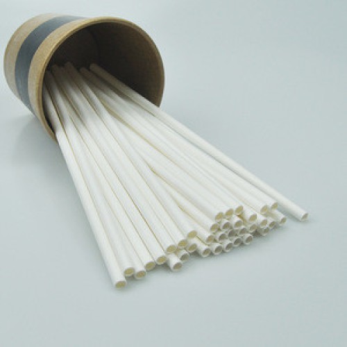 Factory low price craft white bulk wholesale white paper straws paper drinking straws 6*197mm