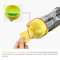 4 in 1 Multifuntional pet supplies outdoor walking travel dog water bottle with food container and poop bag dispenser