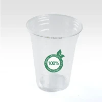 Compostable Bio PLA Clear Disposable PP Pet Cups Drinking Coffee Milk Tea Cup Biodegradable