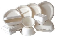 buy Takeaway Packaging Plate Degradable , buy Disposable Paper Plate Bamboo Sugarcane Tableware