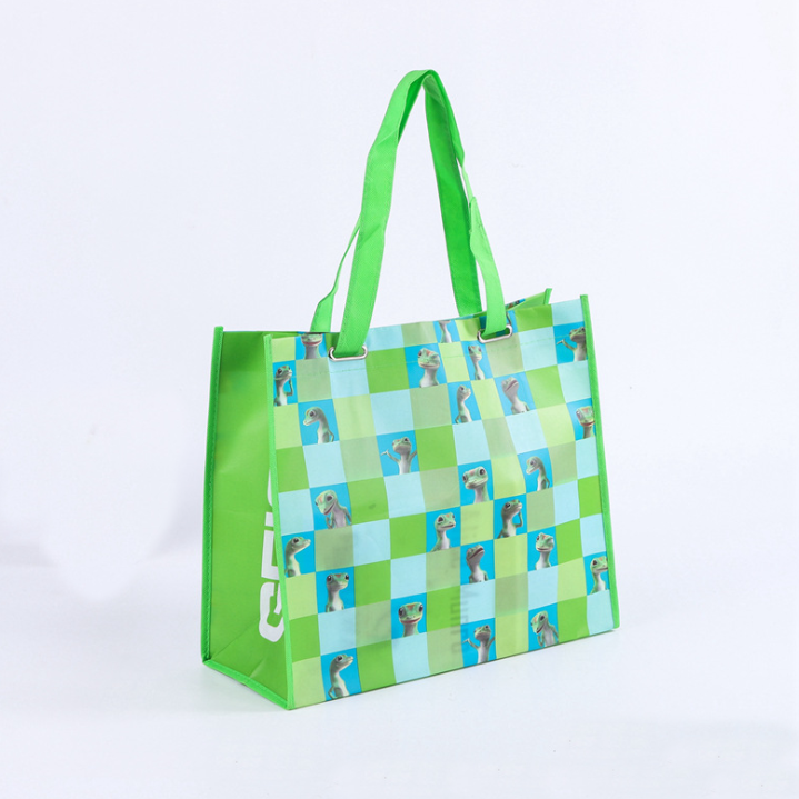 Eco Friendly Custom Recyclable Laminated Non Woven Tote Shopping Bag