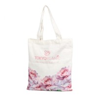 Eco Friendly Digital Printing Large Tote Canvas Shopping Bags With Logo