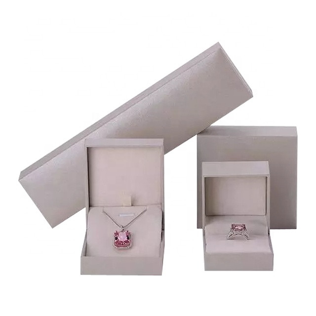 Luxury custom necklace ring earring bracelet paper wrapped jewelry box jewellery gift packaging box