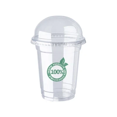 Factory Price Compostable Transparent Cups Biodegradable Plastic PLA Cups Custom Logo