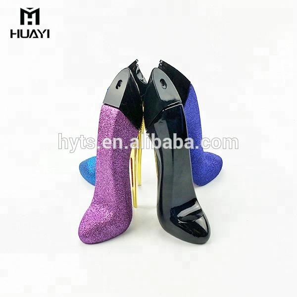 empty refill glass pump spray high-heeled shoes perfume bottle