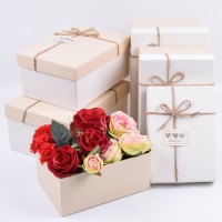 Pretty New Style Paper Box Warm Colour Custom Design Paper Box Birthday Gift Box