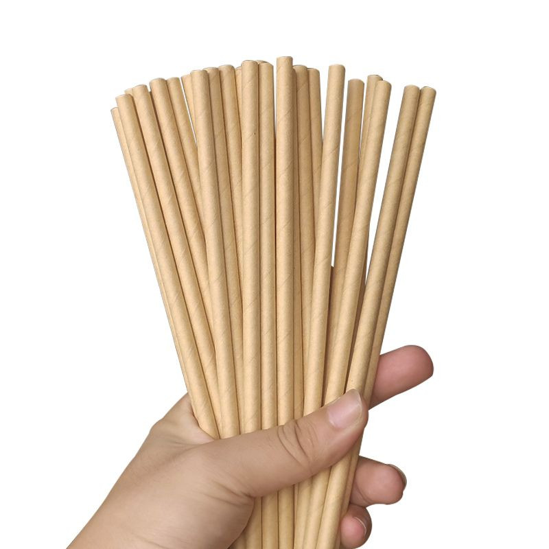 Hot selling food grade biodegradable pearl milk tea bulk package thicken paper straws