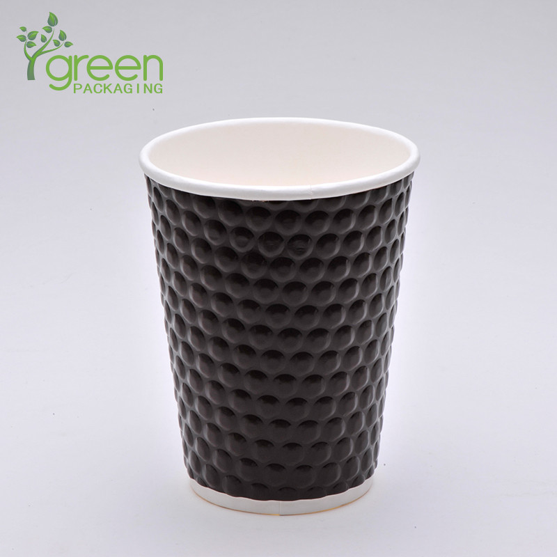 Disposable 12oz Insulated Take Away Coffee to Go Paper Coffee Cup Manufacturer