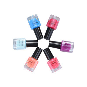 OEM/ODM Wholesale Selling 6*9ml Colourful Nail Polish Waterproof For Nail Art In Printed Glass Bottle Gift Sets