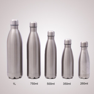 Double Wall Thermos Vacuum Flask Insulated Outdoor Sports Drink Cola Shaped 18/8 Stainless Steel Water Bottles with Custom Logo