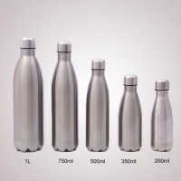 Double Wall Thermos Vacuum Flask Insulated Outdoor Sports Drink Cola Shaped 18/8 Stainless Steel Water Bottles with Custom Logo