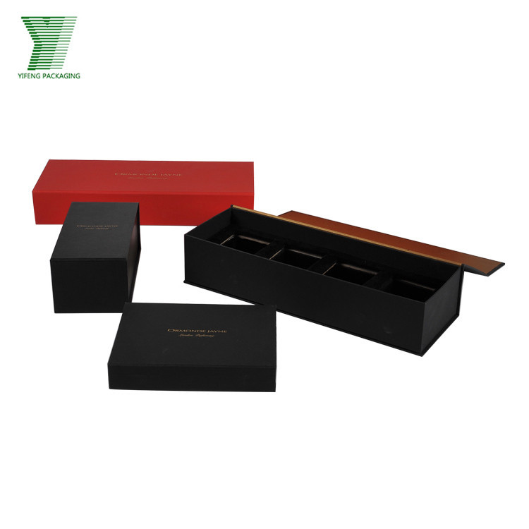 Glossy Black Coffin Shape Magnetic Box/Coffin Paper Box