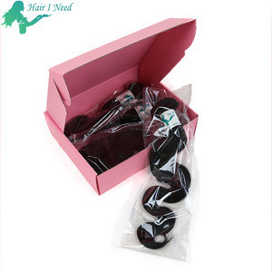 Folding custom logo printing corrugated shipping boxes mail box for human hair weave