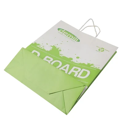 Custom Logo Printing Cosmetics Packaging Cardboard Paper Gift Bag