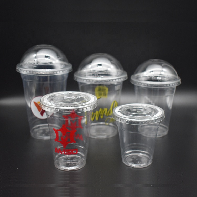 Manufacture OEM Juice Coffee Beverage PET Cup Disposable Plastic PP Cups