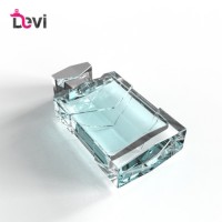 Devi New Design Glass Perfume Bottles 100ML Square Mens Parfum Bottle Fragrance Sprayer Atomizer Refillable Empty Container