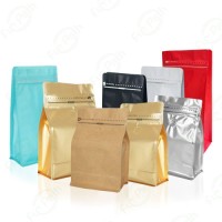 Wholesale square bottom coffee packaging bag