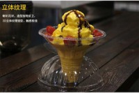 China Factory shave ice cream cups Plastic PET Cup Disposable PET Ice Cream /Yogurt Ice Cream Pet Cup for Smoothie