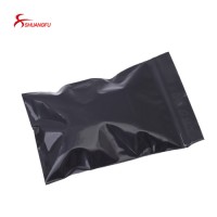 6*8cm 100PCS Pack All Purpose High Barrier Black Pe Plastic Zipper Lock Packaging Bag With Custom Printed LOGO 6*8cm