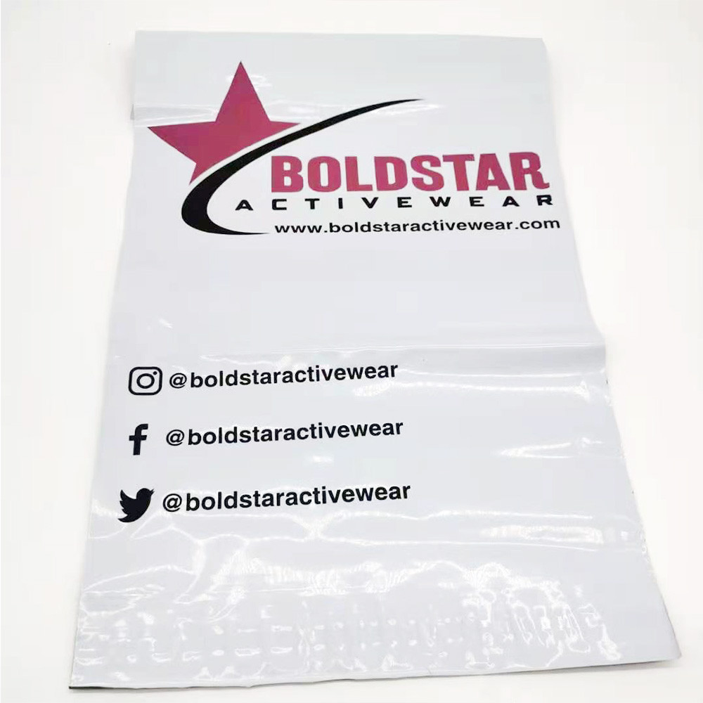 High Quality Self Sealed padded shipping poly mailer bags thank you logo with handle