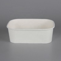 2021 New Arrivals 500ml 750ml 1000ml 1300ml Take Away Craft Paper Bowls Square Shape Bowls for Food And Salad Rice