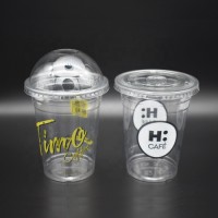 Manufacture OEM Juice Coffee Beverage PET Cup Disposable Plastic PP Cups