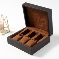 Custom Logo Watch Box Leather Watch Case with Gift Box Packaging In Stock Low MOQ Prompt Delivery