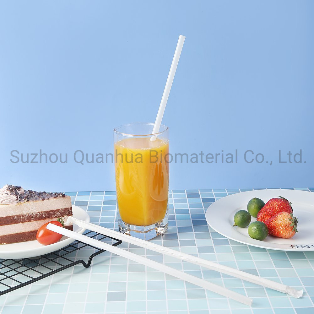 Eco Drinking Straw Disposable PLA Straw No Plastic Biodegradable Straw