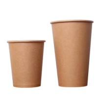 8oz 12oz 16oz Customized Design Paper Cups Disposable Printed Paper  Coffee Cup plastic paper glass with lid