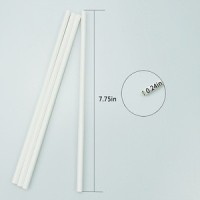 Factory low price craft white bulk wholesale white paper straws paper drinking straws 6*197mm