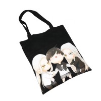 Eco Friendly Digital Printing Large Tote Canvas Shopping Bags With Logo