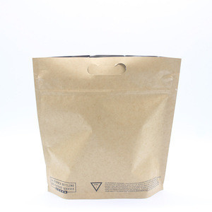 New product 2018 pure kraft paper & stand up bag for coffee or tea promotional liquid pouch fruit processed food