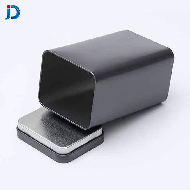 Jingde metal packaging,factory direct sales square tea box new design custom metal tin box gift box metal