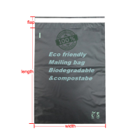 Ready to ship 100% compostable mailer bags mailer biodegradable EN13432 certificate PLA corn starch mailing bags