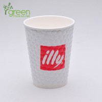 Disposable 12oz Insulated Take Away Coffee to Go Paper Coffee Cup Manufacturer