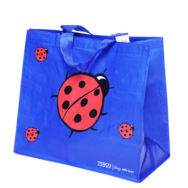 Sunshine Packing Customized Reusable Plastic Custom Shopping Bags Trolley Paper Shopper Bags