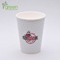 Disposable 12oz Insulated Take Away Coffee to Go Paper Coffee Cup Manufacturer