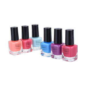 OEM/ODM Wholesale Selling 6*9ml Colourful Nail Polish Waterproof For Nail Art In Printed Glass Bottle Gift Sets