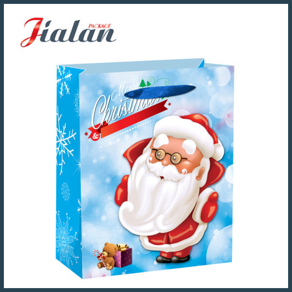 Dreamatic Cartoon Christmas Machine Made Shopping Paper Gift Bags