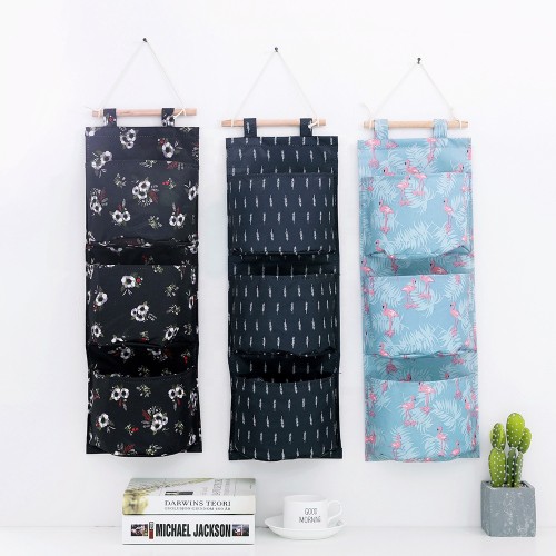 Durable oxford multifunction hanging garbage bag storage hanging storage holder