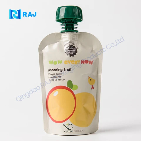 Wholesale portable thickened transparent liquid beer packaging bags beverages and beverages liquid stand up 1 litre spout pouch